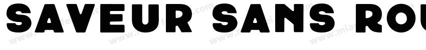 Saveur Sans Round Se字体转换